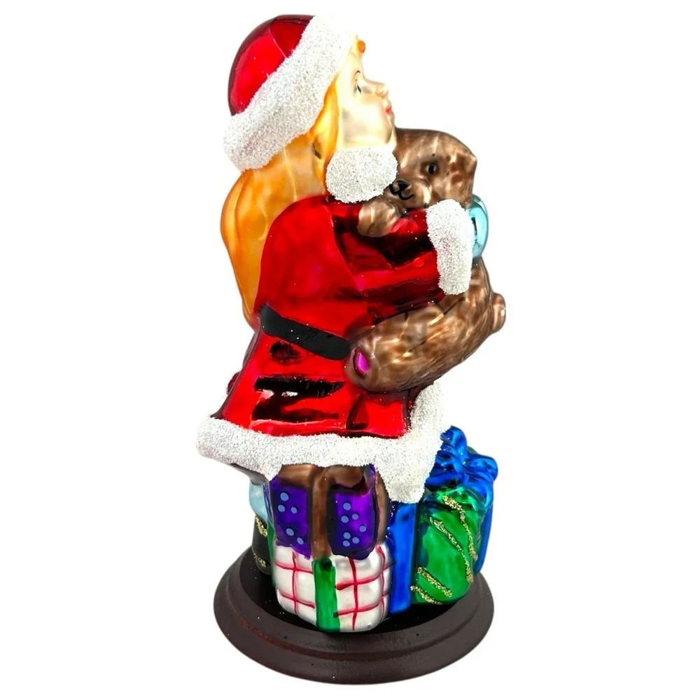 Thomas Pacconi Classics Girl Christmas Ornament Teddy Bear‎ Gifts Tabletop 2004